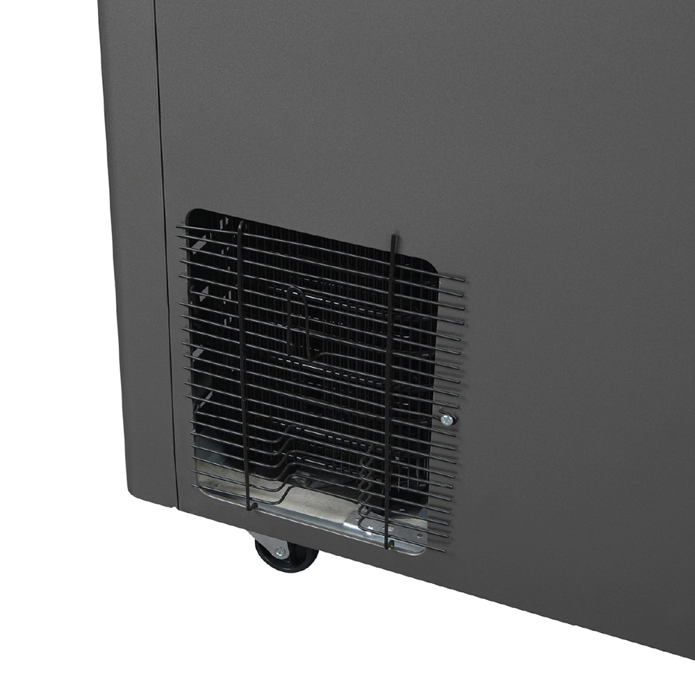 Haier 365 Ltr Double door- Embossed Titanium Grey colour Convertible Hard top Freezer